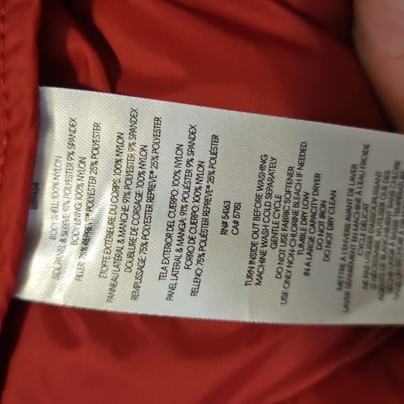 NWOT DKNY Red Light Weight Puffer Coat Size XXL - Picture 7 of 9